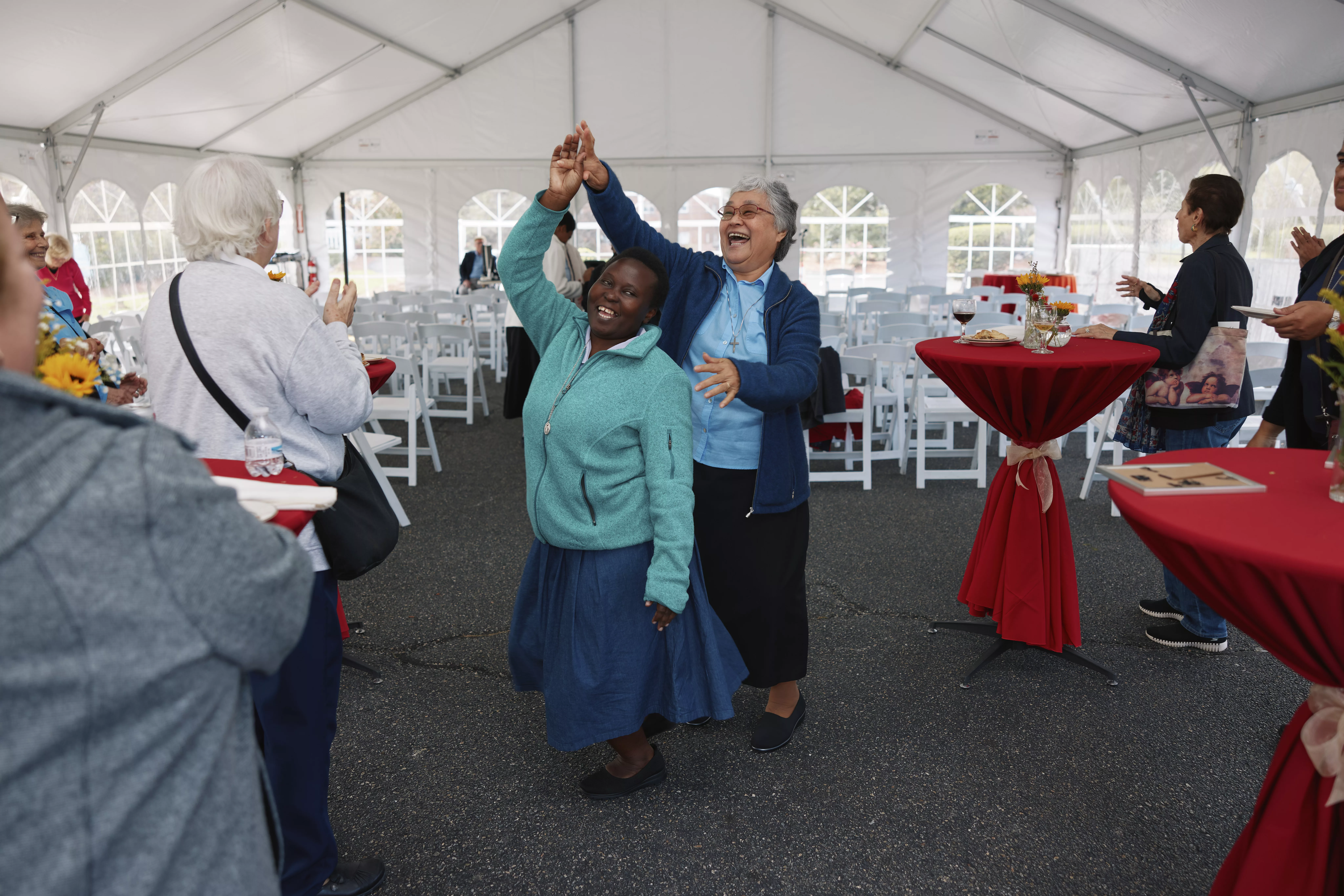 Marist Sisters Dancing to the Sounds of Elvis