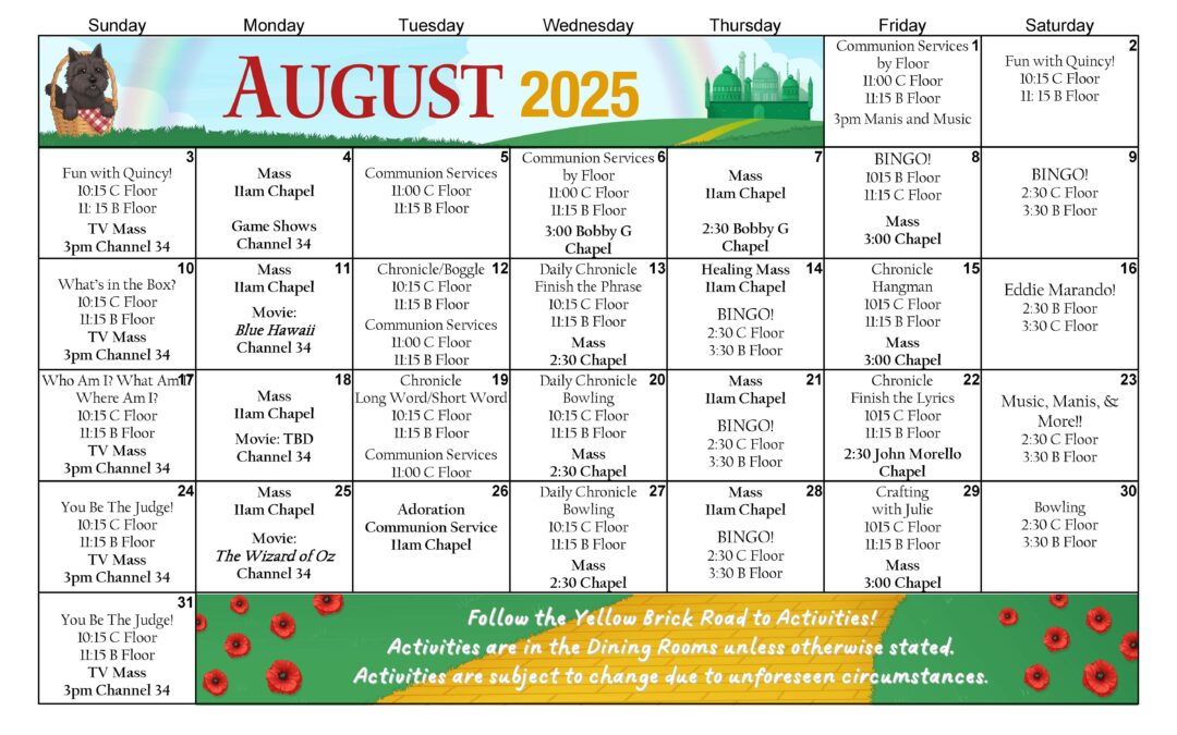 August 2025 Events