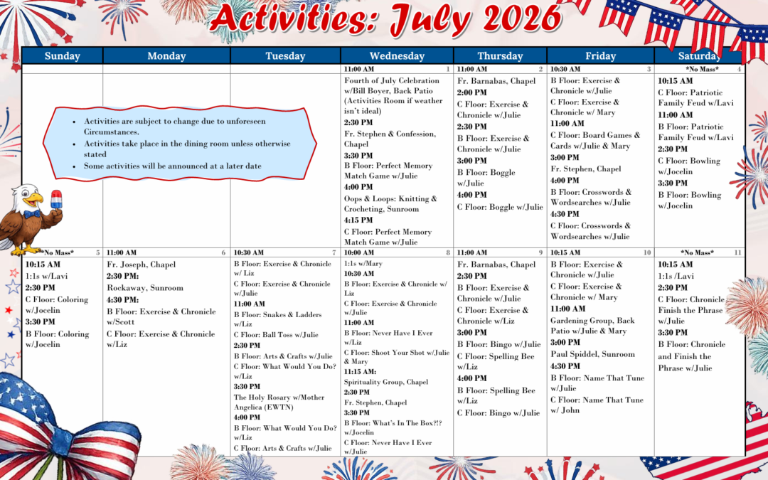 July 2026 Events