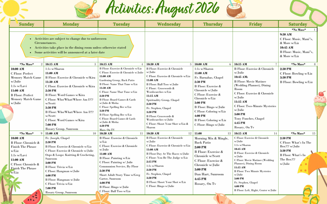 August 2026 Events
